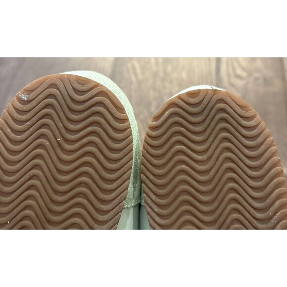 Tory Burch Tory Sneaker Kid Suede & Leather  Size 11 Mint Chip Colorblock - Picture 5 of 9